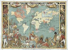 It is printed on high quality glossy paper and shipped rolled in a tube sealed in shrink wrap. Britannique Empire Mappemonde Vintage Mural Art Poster Imprime Image Decoration Ebay