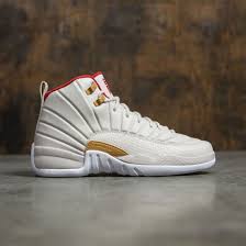 Jordan Big Kids Air Jordan 12 Retro Cny Gg White Red Hot Sneakers Air Jordan Shoes Air Jordans