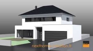 Maison 4 Pans Garage Accole Nexthome Creation Construction Maison Moderne Maison Architecte Moderne Maison Cubique