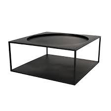 Darian coffee table with storage. Metal Coffee Table Black Hkliving Usa