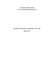 A evideniat rolul modelelor n educaie i a identificat condiiile n care acestea sunt eficiente pentru nvare. Pdf Coordonator Mihaela Suditu Amalia Comanescu Academia Edu