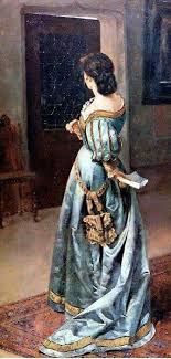 Una Lettera D Amore Dipinto Dell Artista Cileno Pedro Lira Rencoret Conservato Al Museo Di Belle Arti Di Santiago Del Cile Female Art Art Painting Painting