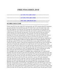 Psn code generator updated for: Doc Updated Free Ps4 Codes Generator 2016 Free Psn Codes Marc Housea Academia Edu