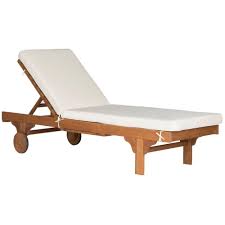 Maybe you would like to learn more about one of these? Safavieh Newport Natural Brown 1 Piece Wood Outdoor Chaise Lounge Chair With Beige Cushion Pat7022c The Home Depot Lounge Chair Outdoor Outdoor Chaise Lounge Chair Outdoor Chaise