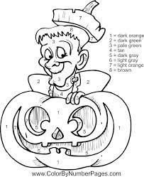 Art and craft have always been one of the most efficient tools for early education and cognitive development. Halloween Color By Numbers Coloring Home