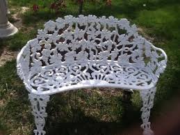 Antique Cast Iron 4 Piece Patio Furniture Set Grapevine Iron Lawn Furniture L Iron Patio Furniture Cast Iron Patio Furniture Patio Furniture Sets