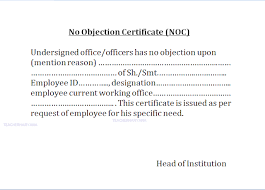 Noc letter format pdf download. No Objection Certificate Noc No Complaint Enquiry Pending Certificate Performa Teacher Haryana Education News