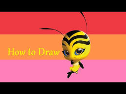 Chloe and her bumble bee kwami, pollen from miraculous ladybug and cat noir. How To Draw Pollen Miraculous Ladybug Youtube
