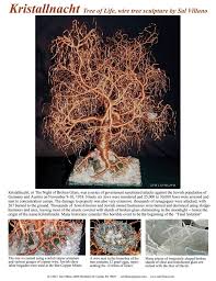 Videos must be in the gif format. Kristallnacht Tree Of Life Wire Tree Sculpture Sculpture By Sal Villano Saatchi Art