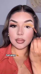 Is it too early for fall glam? 🥰 , Arc Beauty lashes , #tutorial  #makeuptutorial #explore #grwm #fall #fallmakeup