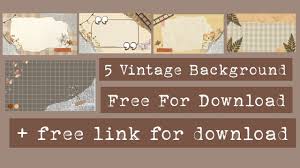 You can also click related . 5 Vintage Background Aesthetic Free For Download Link Syahida Amalina A La Youtube