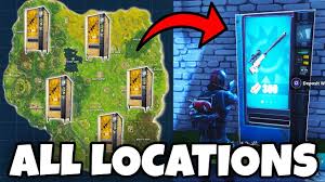 Lucky for us, the folks at fortnite intel scoured the map. All 33 Vending Machine Locations In Fortnite New Fortnite Vending Machines All Known Spots Youtube
