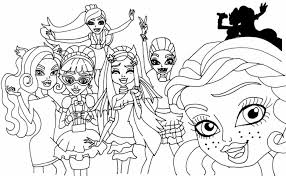 Free printable monster high coloring pages. Free Monster High Coloring Pages To Print For Kids