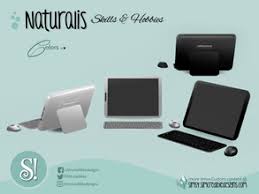 I used to have a lot of cc when i played sims 3 but not at all with 4. Tsr Downloads Sims 4 Objects New Meshes Furnishing Electronics Computers