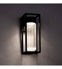 Seeded glass outdoor wall light bronze craftmade lighting. Modern Forms Structure Led Outdoor Wall Light In Black Ws W5416 Bk Led Outdoor Wall Lights Exterior Wall Light Modern Outdoor Lighting
