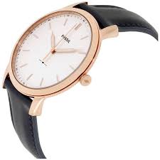 Search deals pro niaga customer service support. Fossil Fs5371 Men S Minimalist Slim Quartz Three Hand Navy Leather Watch