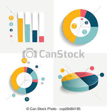 Flat Set Of Charts And Brochure Elements Simply Color Editable Infographics Elements