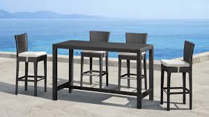 Browse outdoor sofas, tables, chairs and more that fit your style and space. Amazing High Top Outdoor Patio Furniture And Zuo Modern Anguilla Bar Height Outdoor Table By 56rt Blogspot Com Helda Site Furnitures Home Design