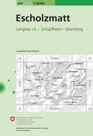 Escholzmatt Topographische Karte 1 50 000 Swisstopo 244