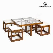 Table Basse En Bois Et Verre Avec Tabourets Decoration De La Maison Et Du Salon Achat Vente Table Basse Table Basse En Bois Et Verre Cdiscount Rondes, carrées, en bois, en verre ou en métal, créez un intérieur scandinave ou industriel. table basse en bois et verre avec tabourets decoration de la maison et du salon
