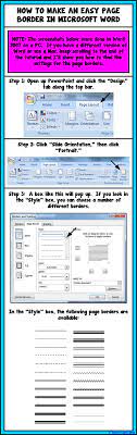 How To Make Easy Page Borders In Microsoft Word A Turn To Learn Microsoft Word Lessons Technology Tutorials Words