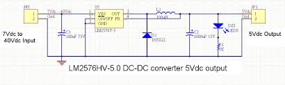 The lm2596 series operates at a switching frequency of 150 khz, thus allowing smaller sized filter components than what would be required with lower frequency switching regulators. Lm2596 Dc Dc Schematic Pcb Circuits