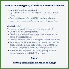 You may qualify for $50 off your internet bill thanks to the emergency broadband package. Yojuplihidpukm
