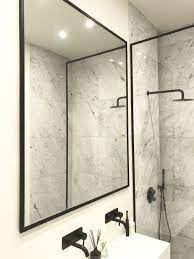 My Restoration Refurbishment Job Framed Shower Black Mirror Frame Shower Screen