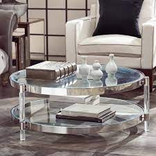 The versatile style is also perfect for changing up aesthetics without having to buy a new table. Hatta Round Glass Coffee Table Oka