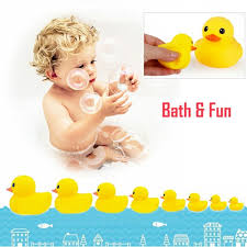 1pcs baby kid bath toy fun party in the tub bath tim. Rubber Ducks Bath Toy Family Set Novelty Place