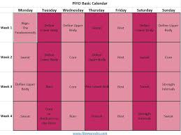 download or print workout calendar for piyo fitness rocks