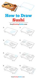 How To Draw Sushi Really Easy Drawing Tutorial Drawing Tutorial Easy Drawing Tutorial Drawing Tutorials For Kids