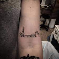 Find the perfect word, quote or message to inspire yourself & others today. Tattoo Uploaded By Xavier England Skyline Tattoo Artist Unknown Skyscraper Landmark Skyline Silhouette Minimalist Subtle Simple Outline Microtattoo London 278624 Tattoodo