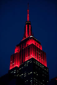 The Empire State Building Lights Shine Red Tonight To Honor Red Nose Day In Partnership With Comic Relief Empire State Building Empire State New York City