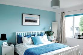Blue Bedroom By The Sea Blue Cushions Light Blue Bedroom Blue And White Design Coastal Light Blue Bedroom Blue Bedroom Ideas For Couples Blue Bedroom Decor