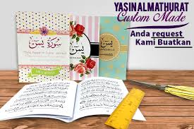 Kami membantu anda menyediakan doorgift utk majlis anda. Doorgift Yassin Almathurat Customade