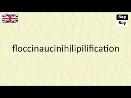 In short, then i thought the whole programme was an exercise in floccinaucinihilipilification.: Download How To Pronounce Floccinaucinihilipilification In British English In Mp4 And 3gp Codedwap