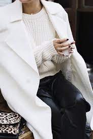 Black And White Beautiful Fashion Winter Fashion Style