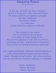 Pin By Gina Sidoli On Peace Poems Peace Maya Angelou