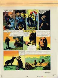 Corben: Rowlf p10 transparency color guide, in Fredo Les Richard Corben  Comic Art Gallery Room