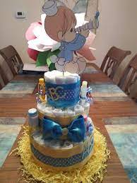 Precious Moments Baby Shower Diaper Cake Frog Baby Showers Baby Shower Themes Baby Shower