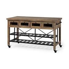 Kitchen islands materials and supplies metal stainless steel countertops. Metal Kitchen Islands Carts At Lowes Com