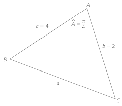 Determiner La Longueur D Un Troisieme Cote Dans Un Triangle Quelconque 1ere Methode Mathematiques Kartable