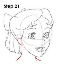 How To Draw Wendy Darling Peter Pan Disney Drawings Cartoon Drawings Peter Pan Drawing