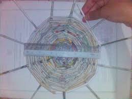 Gantikan dengan cara ini untuk baki jalur panjang. Anyaman Tapak Bakul Hantaran Dari Surat Khabar Indah129 S Blog