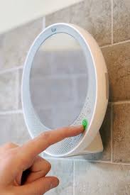 don t miss a beat with shower ready speakers water resistant and rechargeable they stream wirelessly fo shower mirror shower speaker shower bluetooth speaker
