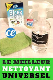 Le Meilleur Nettoyant Fait Maison Universel Avec Du Bicarbonate Et De L Alcool Nettoyant Produit Nettoyage Nettoyants Faits Maison