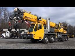 grove tms 9000e truck crane ease of set up and features video