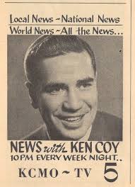 1965 KCMO TV AD ~ KEN COY TEN O'CLOCK NEWS in KANSAS CITY MISSOURI CHANNEL 5