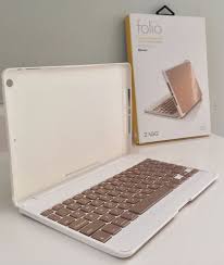 Zagg Folio Case Hinged Keyboard For Ipad Air Rose Gold Id5zfn Rg0 Zagg Ipad Keyboard Case Ipad Air